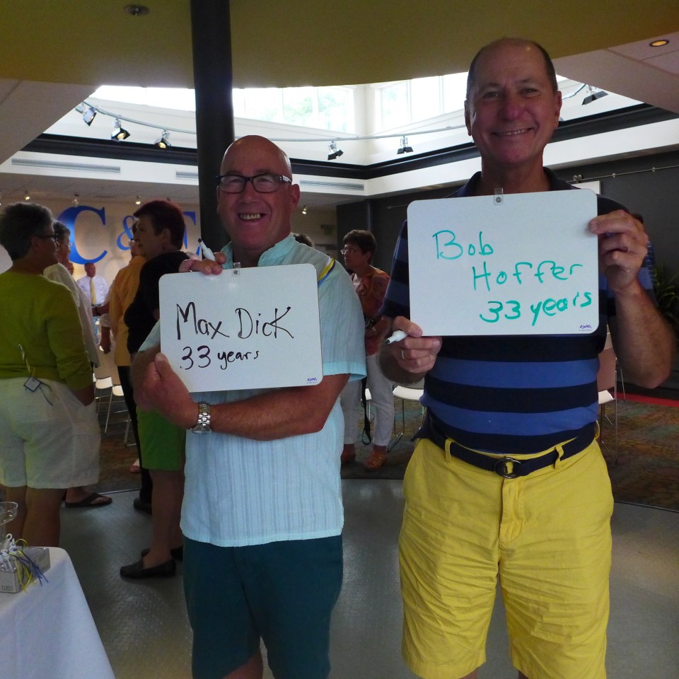 Delaware couple 6 names and years together smiling - use!