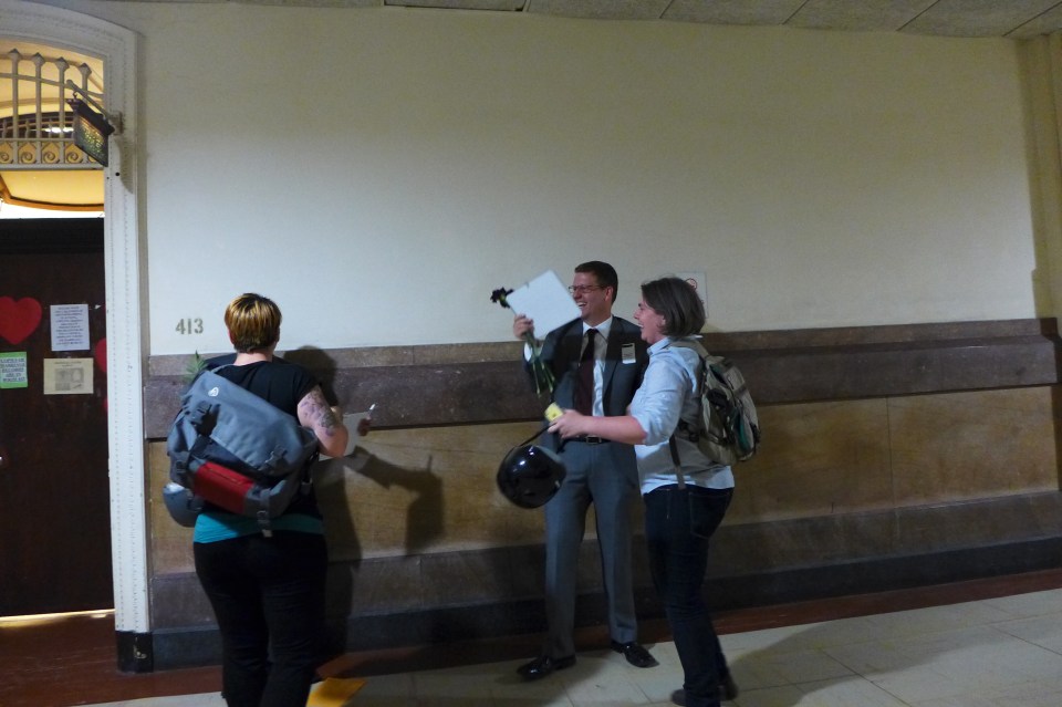 Philadelphia Adam and Justin see friends