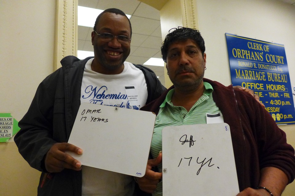 Philadelphia Jeff and Omar #oy (lousy photo)