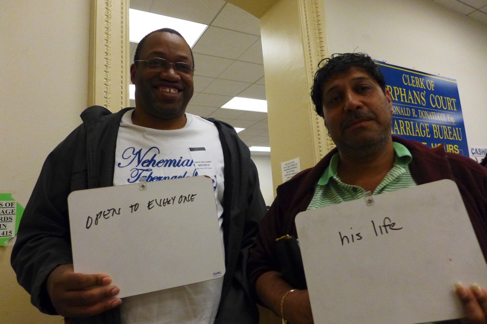 Philadelphia Jeff and Omar show us (lousy photo)