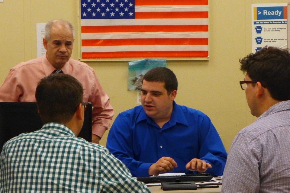 Philadelphia Paul and Dennie applying for license