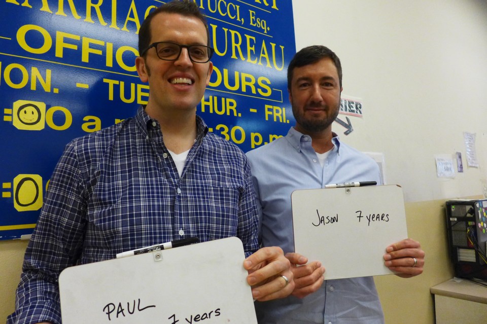 Philadelphia Paul and Jason (they're flight attendants) #oy