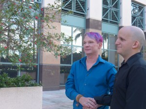 PB Mike and Armond wedding holding hands use!