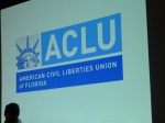 SAVE ACLU Miami event sign 5